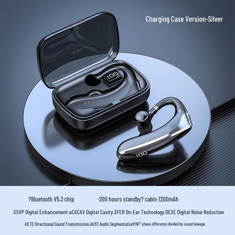 2025 Wireless Ear-Hook Bluetooth Headphones - 240 Hr Battery, Noise Reduction