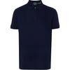 Polo Однотонна сорочка-поло прямого крою з короткими рукавами Чоловічі топи Темно-синій 710941488-003