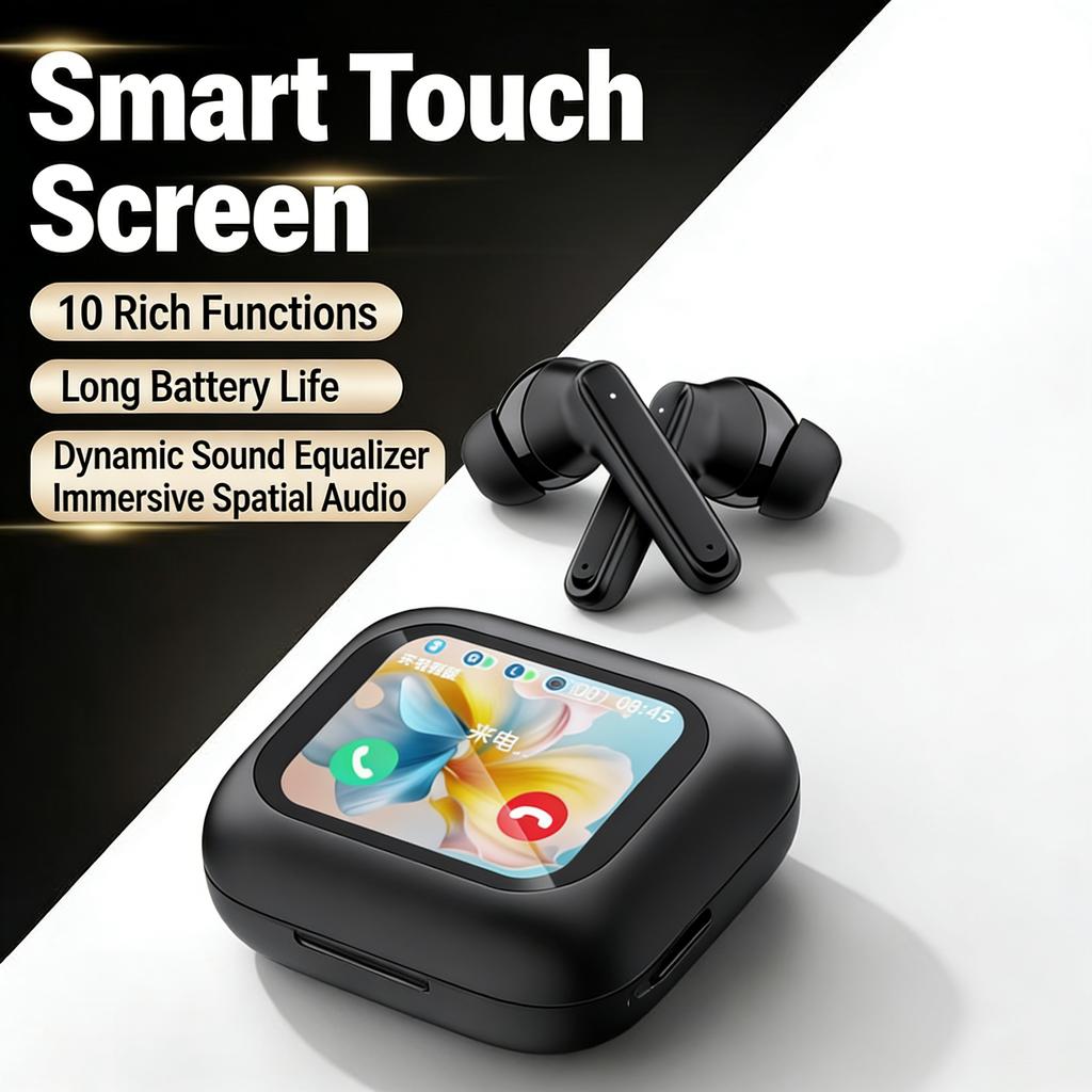 Wireless Earbuds, Stereo Sound, Waterproof, for Sports, Work, Calls.
