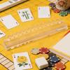 20-Inch Acrylic Quick Setup Mahjong Tile Holder Rack Mahjong Rack Set With Pusher For Players Seniors Hobbyists Game Room Family