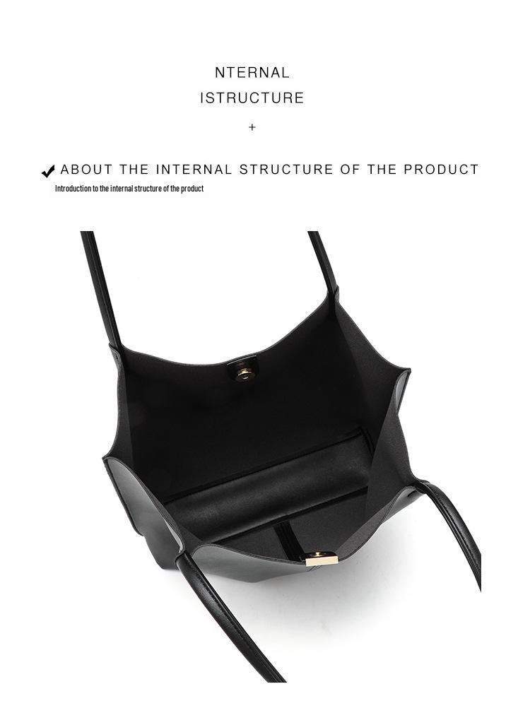 2025 Retro Korean Style Women's Large Capacity Commuter Tote Bag - Mother-Child Shoulder Bag