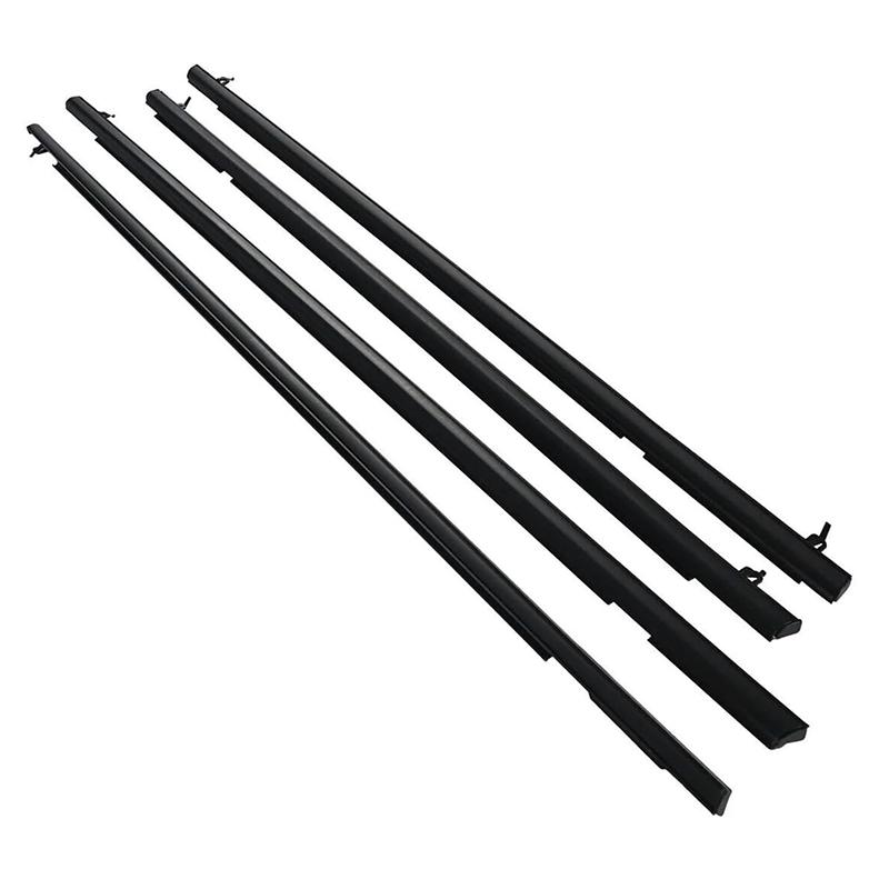 4Pcs Window Rubber Trim For Honda Civic 2006-2011 Weatherstrip Seal Side Door Glass Rubber Belt Replacement 72410-SNA-A01
