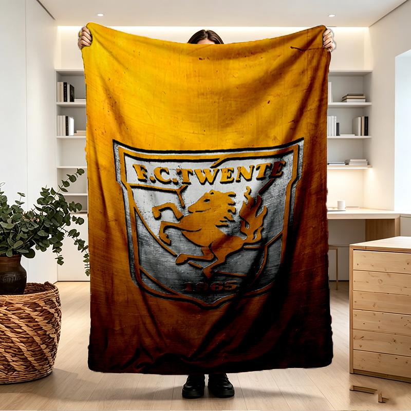 FC Twente Print Blanket - Soft & Comfortable, for Bedroom, Travel, Sofa, Home Decoration - Birthday Christmas Gift for Friend