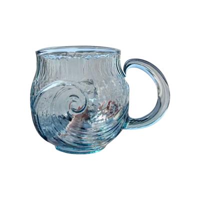 Meereswellenbecher Wellenbecher Glas Meeresstil Wasserbecher