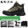 Four Seasons Lightweight Steel Toe Safety Work Shoes - Anti-Smash, Anti-Puncture, Wear-Resistant Labor Protection for Men