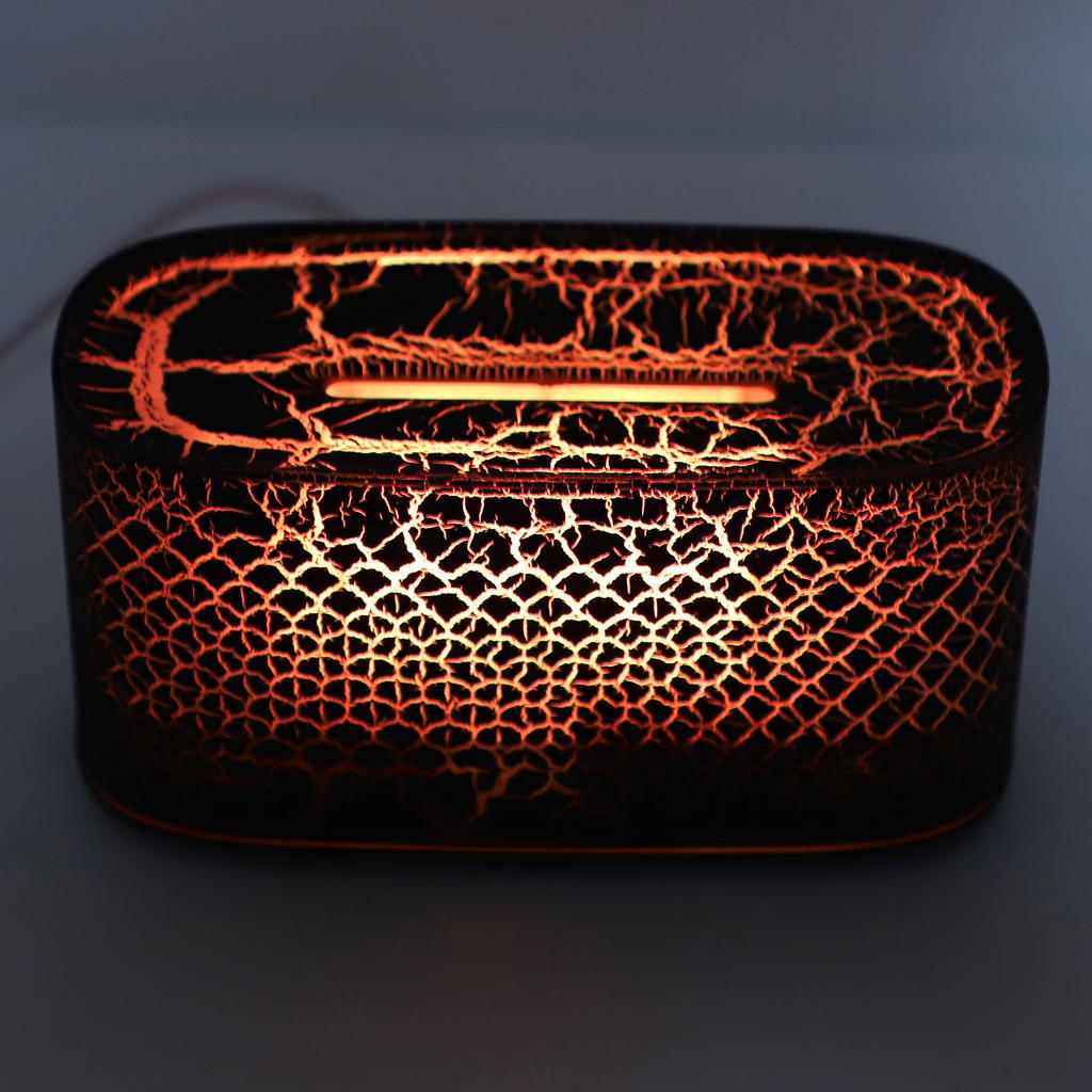 Colorful Fire Diffuser Humidifier 7 Fire Colors Essential Oil Diffuser USB Humidifier with Auto Off for Bedroom Office