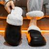 Fashion Winter Men's Slippers Fashion Eva Waterproof Platform Male Footwear House Outdoor Mans Slippers Non-slip Man Slipper Main Push