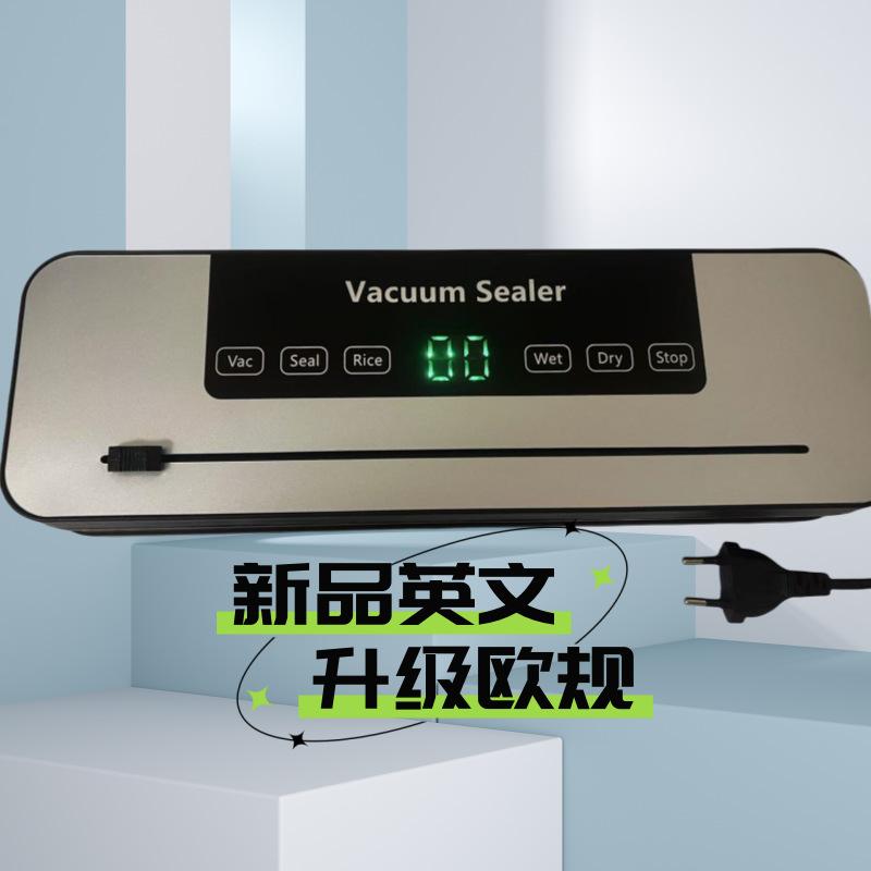 Бытовая маленькая автоматическая вакуумная упаковочная машина, для влажных и сухих продуктов, упаковка для сохранения свежести продуктов