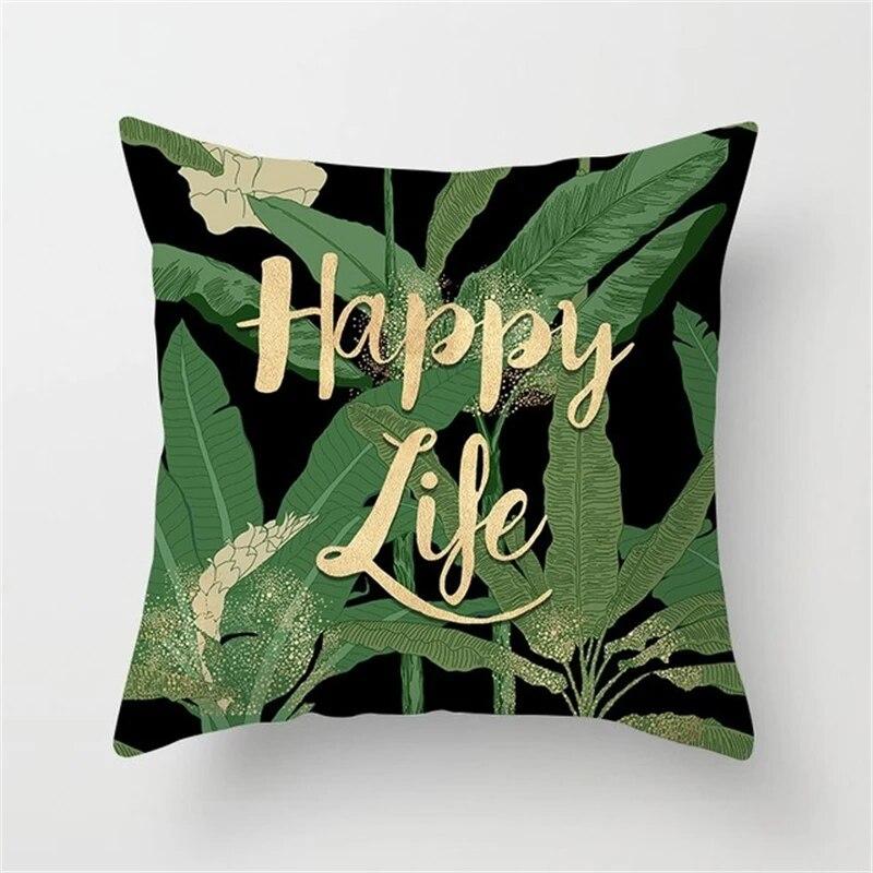 Tropical Summer Beach Style Coconut Tree Print Pattern Sofa Cushion Cover Pillowcase Home Party Car Bedding