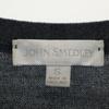 JOHN SMEDLEY British wool Long sleeve knit cardigan S Gray Women Used