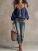 European and American New Solid Color Loose Tops for Women's Leisure Off-the-shoulder Suspenders Bubble Sleeves Holiday Style