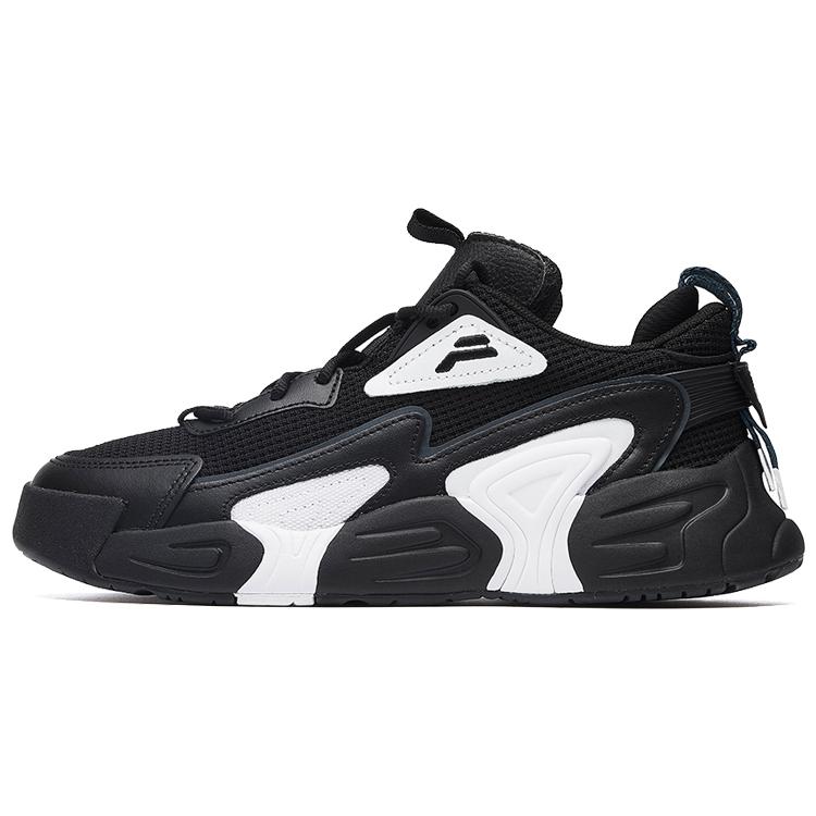 

New FILA Swarm Low Swirl Sneakers Black And White Women s F12W034124FBW 36