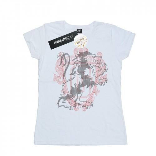 

Harry Potter Womens/Ladies Gryffindor Lion Crest Cotton T-Shirt XXL білий