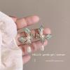 2024 Trendy Colorful Flower Stud Earrings for Women - Summer Fresh Design