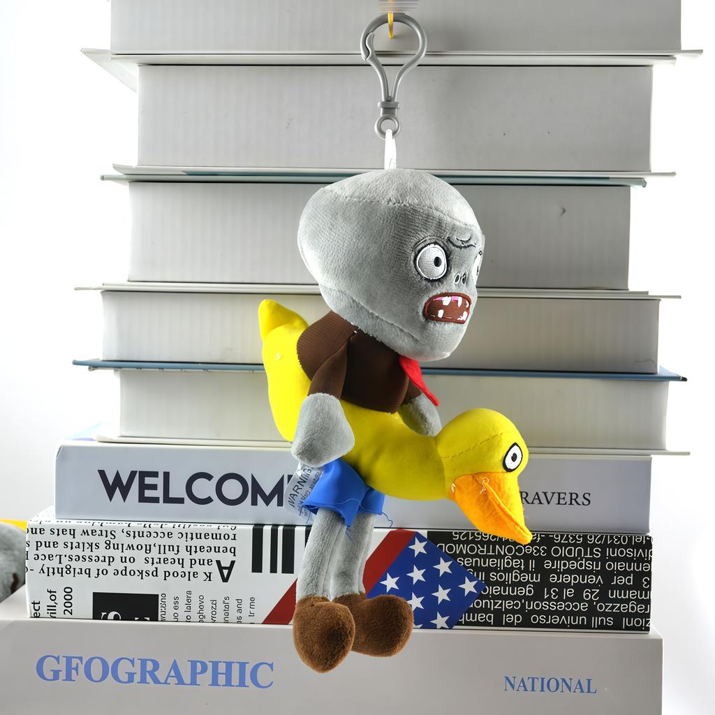 2025 New Style Plants vs Zombies Plush Pendant Cute SunFlower Peashooter Chomper Bag Keychain Decoration Stuffed Doll Kids Gift