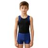 Dětská chlapecká kombinéza Unitard bez rukávů s šortkami Gymnastic Workout Biketard Trikot