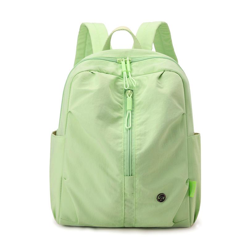 Fashionable Outdoor Sports Mountaineering Bag Lightweight Casual Versatile Backpack Solid Color Simple Travel Student School Bag