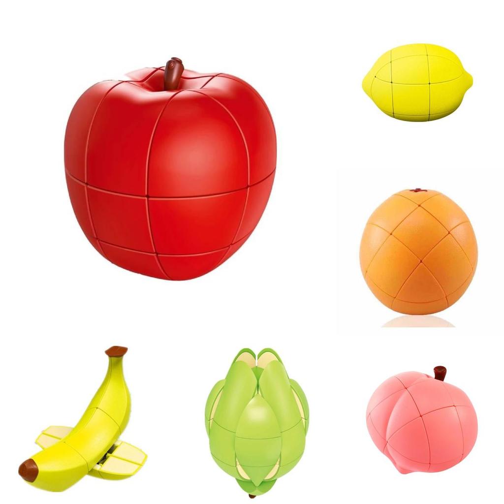 Fruit Shape Puzzle Cube With Plastic Material For Early Education Kids