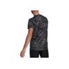 Adidas Logo Print Round Neck Leopard Print Short Sleeve T-Shirt Men Tops Silver GM1490