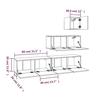 VidaXL Ensemble de meubles TV 4 pcs Sonoma gris Bois d'ingénierie 3114652