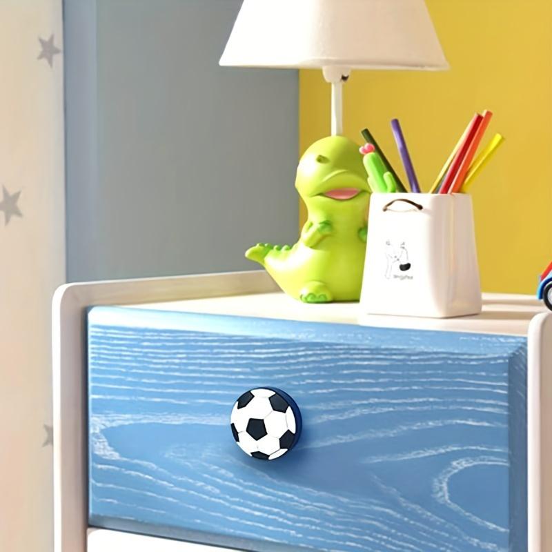 2pcs Football-Shaped Drawer Handles - Versatile Single-Hole Design for Dressers, Stools, Cabinets & Security Doors