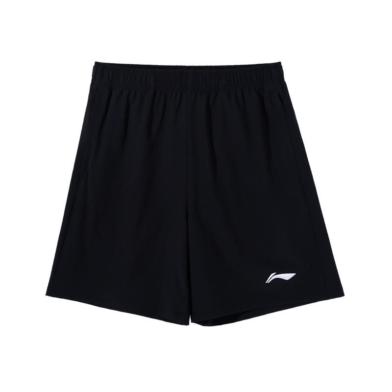 Li Ning Versatile Fashion Loose Breathable Short Sleeve Comfortable Shorts Casual Sports Suit Men suit White Black W775-4+V236-1