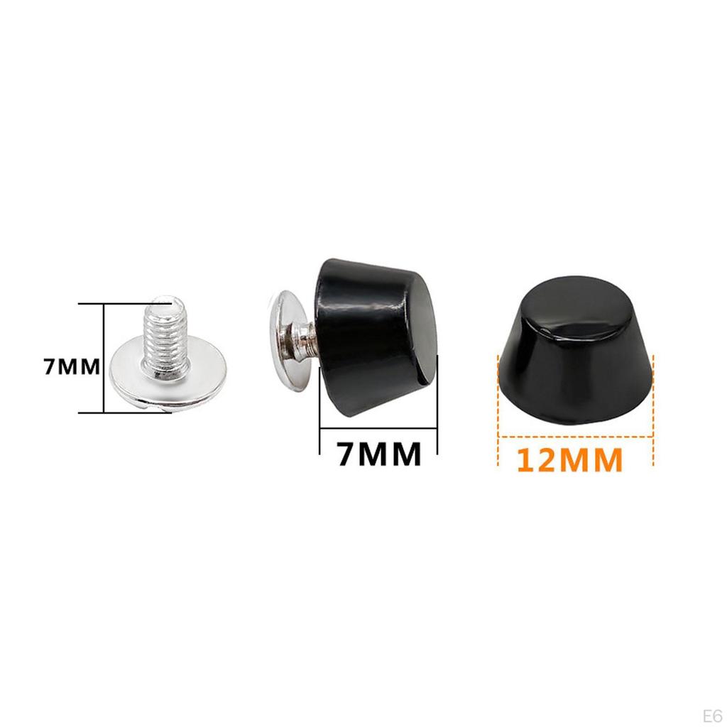 25 Pieces 12mm Screw Back Rivets Studs Alloy Nailhead Round Flat for Jackets