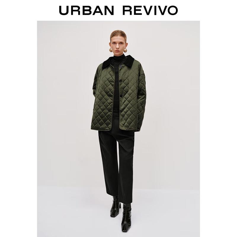 

Женская стеганая куртка в стиле колор-блок UR M