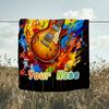 1PC Custom Name Music Notes Guitar Art flannel blanket versatile,all-season throw suitable for the living room,bedroom,camping,travel,and gift