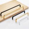 10pcs Solid Aluminum Alloy Kitchen Furniture Cabinet Knobs and Handles Funiture Door Pulls Wardrobe Cabinet Knob Drawer Handles