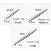 304 Stainless Steel Rolling Pin Non-stick Surface Easy Clean Dough Roller Professional Multiple Sizes Baking Tool Kitchen Use