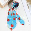 Printing Neck Tie Cherry Shirt Neckties Simple Y2K Neckties  Students