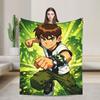Ben 10 Anime Blanket Multiple Sizes Soft Fuzzy Plush Throw Blankets for Sofa Couch and Bed