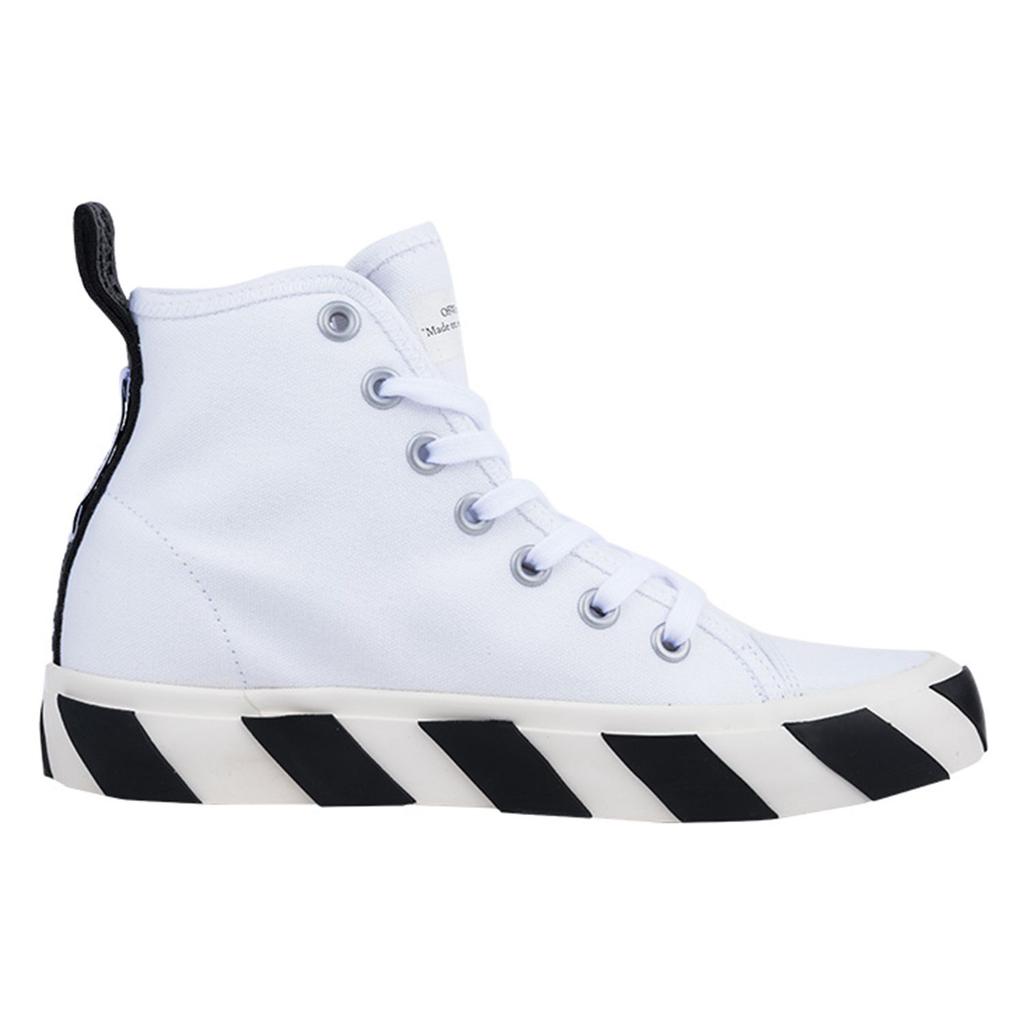 Off-White Vulc Sneaker Mid White Black Men Sneakers OMIA119F21FAB001-0110
