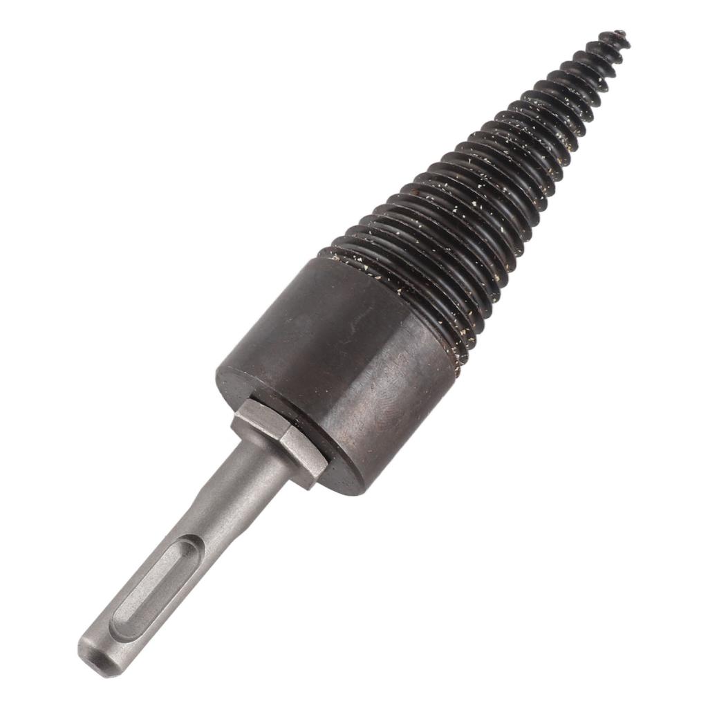 Wood Splitter Drill High Carbon Steel Firewood Splitting Log Bit for Household Round Shank