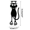 Hollowed-out Acrylic Black Kitten Bookmarks Cartoon Book Folder Cute Book Clip  for Reading Lovers