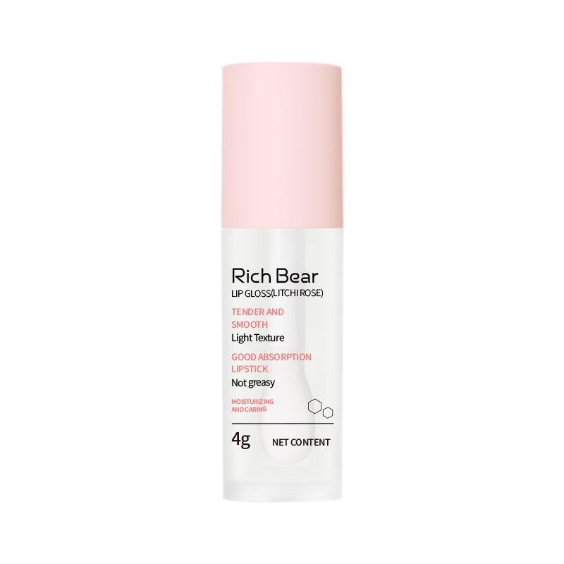 RICH BEAR Lychee Rose Vitamin E Nourishing Lip Serum & Hydrating Lip Balm