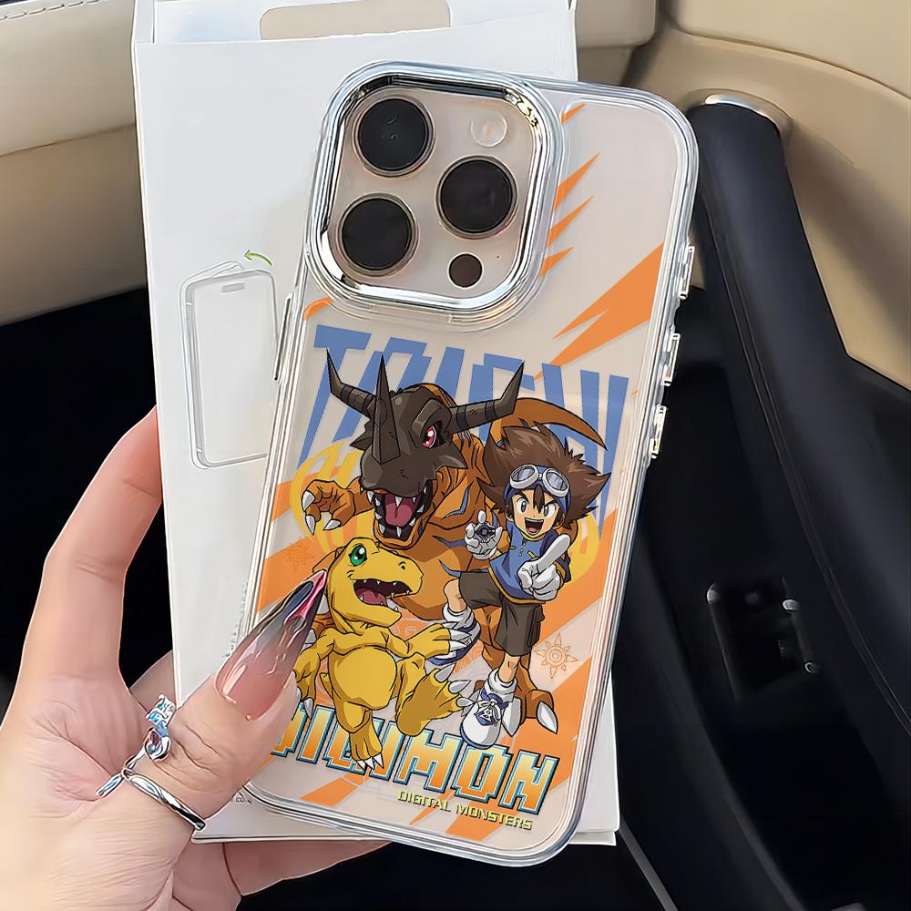 

D-Digimon Agumon Phone Case For iPhone 17 16e 16 15 14 13 12 11 mini Pro Max X XR XSMAX 8 7 Air Plus Transparent Soft Cover iPhone XSMax