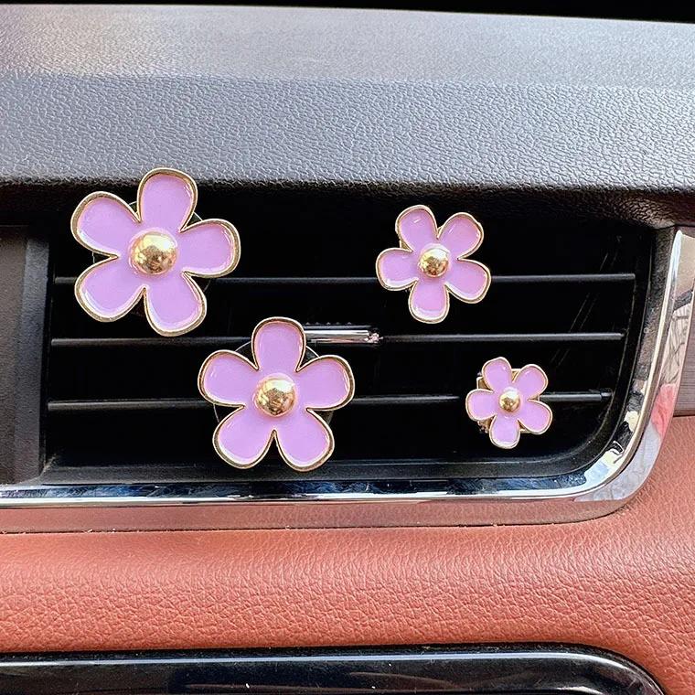 Car Diffuser Vent Perfume Clips Cute Flower Air Freshener Diffuse Conditioning Aromatherapy Perfume Clip Car Interior Decoration