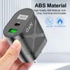 PD33W QC3.0 65W GaN Multi-Port Fast Charger with US Plug