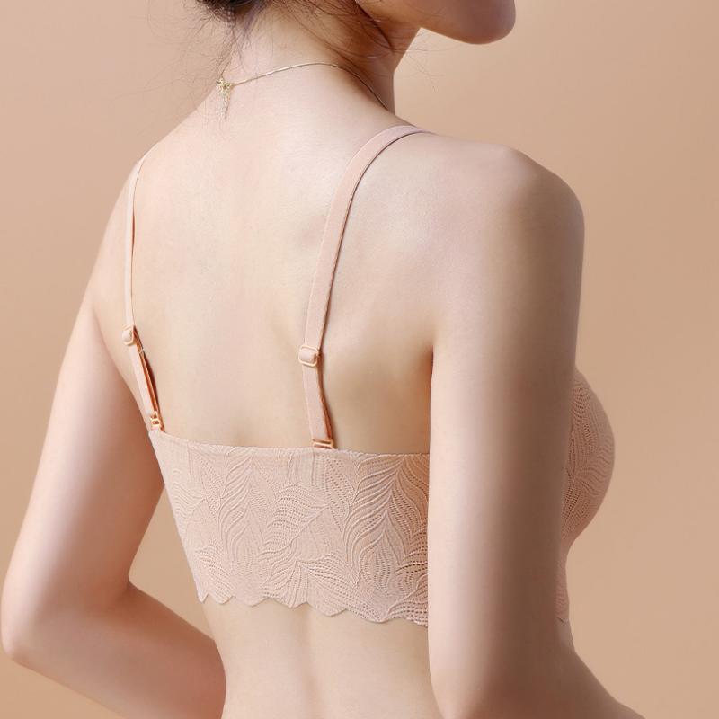 New Latex Underwear One Piece Seamless Bra for Women Without Steel Ring Gathering Comfortable Bra