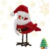 Christmas Decoration for Home Redness Simulated Birds Figurine Winter Birds Christmas Table Top Featherlys Friend 6XDE