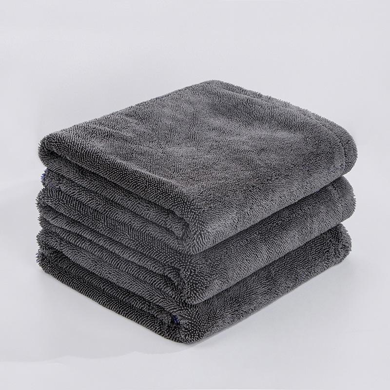 

Автополотенце Микрофибра утолщенное многофункциональное для мойки автомобиля обезжиривающее двустороннее автополотенце 62*50cm чёрный