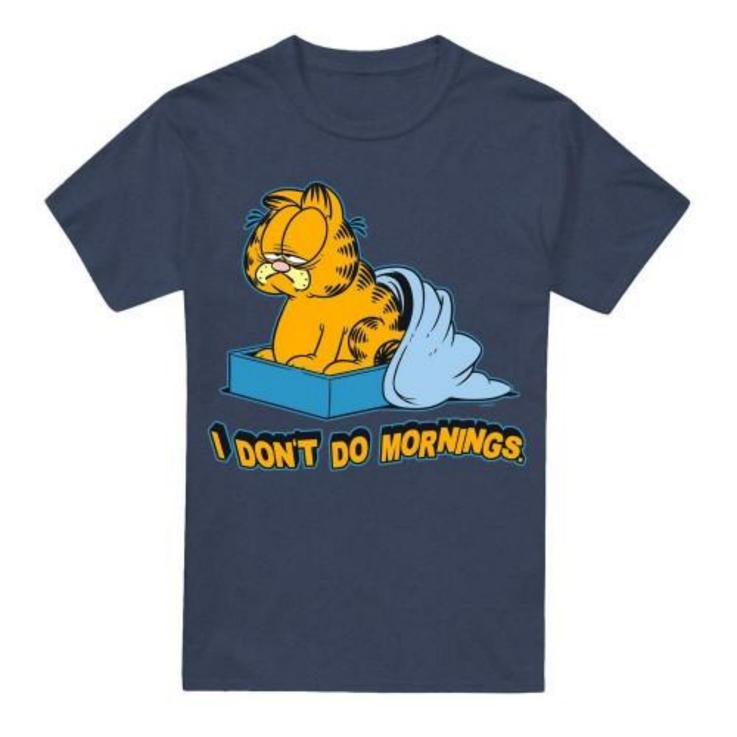 Garfield Unisex Adult I DonÂ´t Do Mornings T-Shirt S