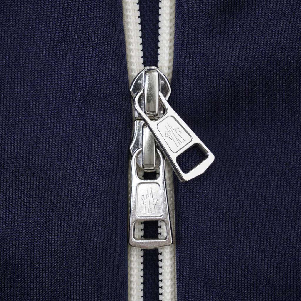Moncler Color Block Stripe Logo Patch Zip Jacket Men Jacket 8G00007899A0778