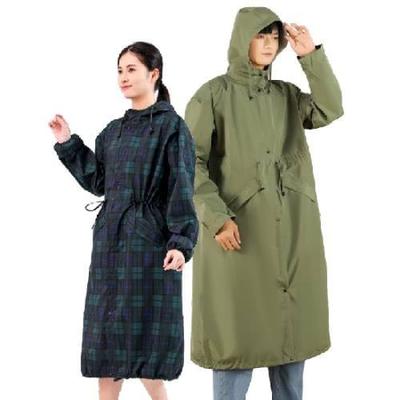 Couture Raincoat for Long Rain with Brim and Visor LCLuLu Cycling, Sleeves, Backpack, Commuting, School, Poncho, Motorcycle, Women's, Men's, (JP,