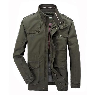 Men's Windbreakers Multi-pocket Cotton Jackets Slim Fit Men Streetwear Parka Coats M-7XL