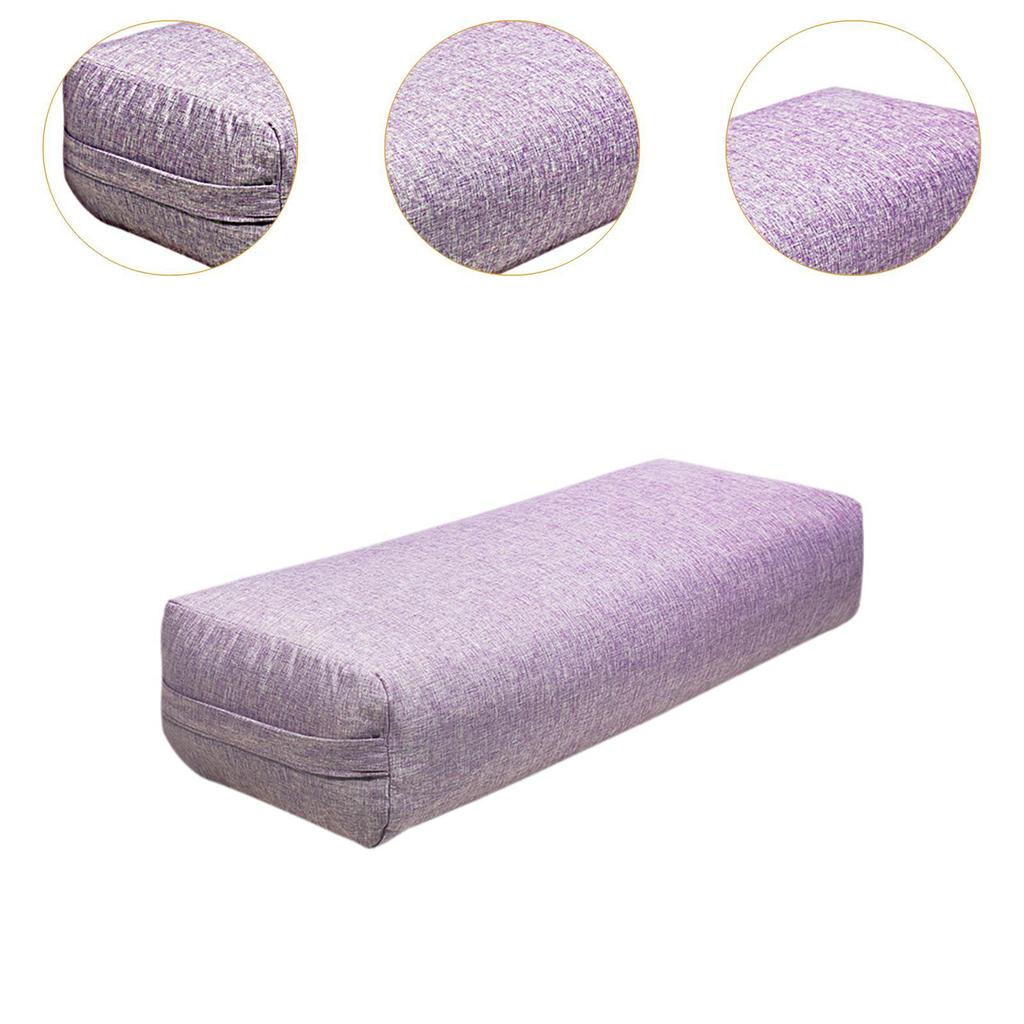 Yoga Bolster Rectangular Pillow Multifunctional Yoga Prop for Legs Lightweight Professional Easy to Clean Cushion with Handle