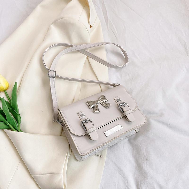 Stylish Small Square Bag For Women With Adorable Bow Detailing In Trendy Colors