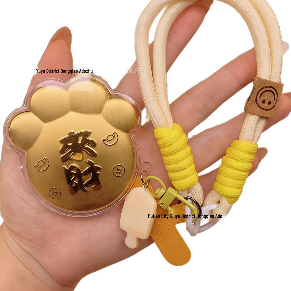 Pingente de Bolsa Gato da Sorte de Ouro Puro 999 20mg e Chaveiro de Urso